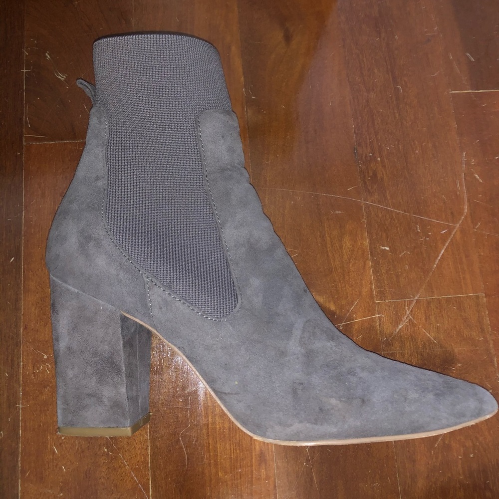 STEVE MADDEN Suede Sock Booties